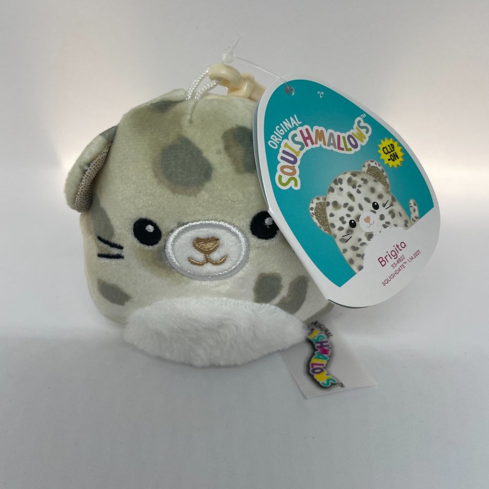 Squishmallows Brigita the Cheetah 3.5" Clip on